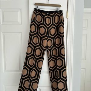 Trina Turk Kern wide-leg pants in geometric print